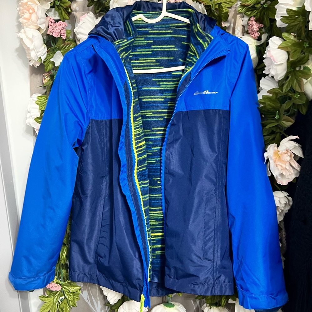 Eddie Bauer Boys' Jacket - Lone Peak Waterproof 3-in-1 size L (14)